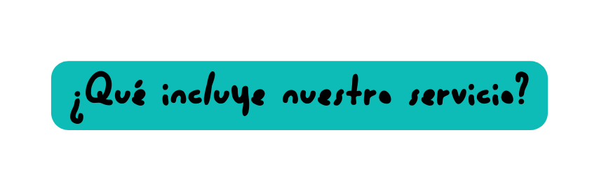 Qué incluye nuestro servicio
